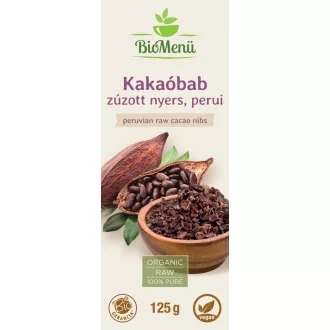 BioMenü bio Kakaové Boby drcené syrové peruánský 125 g obrázek produktu