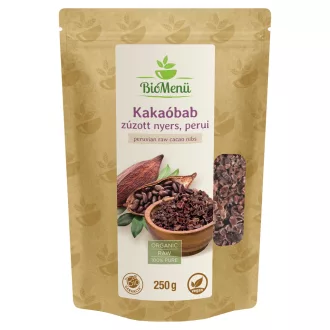 BioMenü bio Kakaové Boby drcené syrové peruánský 250 g obrázek produktu