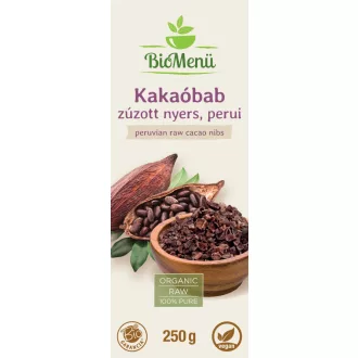 BioMenü bio Kakaové Boby drcené syrové peruánský 250 g obrázek produktu
