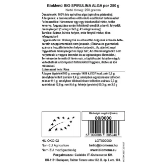 BioMenü bio Spirulina prášek 250 g obrázek produktu