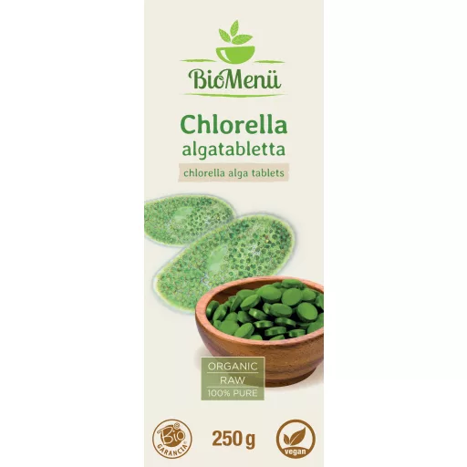 BioMenü bio Chlorella tablety 250 g označení