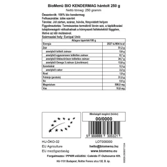 BioMenü bio Konopné Semínko loupané 250 g obrázek produktu