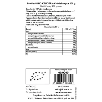 BioMenü bio Konopných Semínek Proteinový prášek 250 g obrázek produktu
