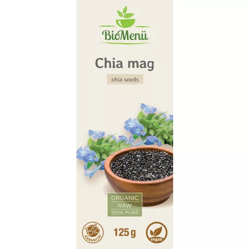 BioMenü bio Chia semínka 125g označení