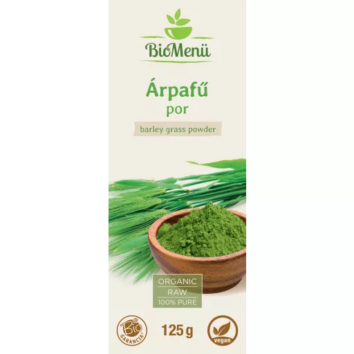 BioMenü bio Jačmenná Tráva prášek 125 g označení