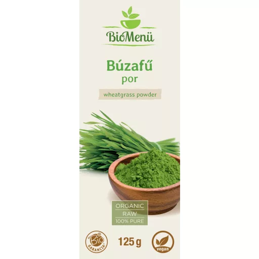 BioMenü bio Pšeničná Tráva prášek 125 g označení