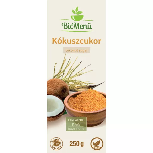 BioMenü bio Kokosový Cukr 250 g označení