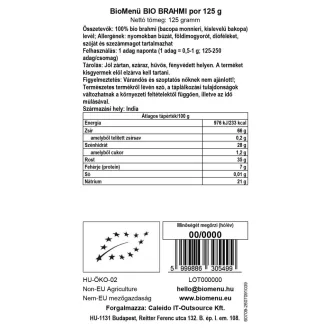 BioMenü bio Brahmi prášek 125 g obrázek produktu