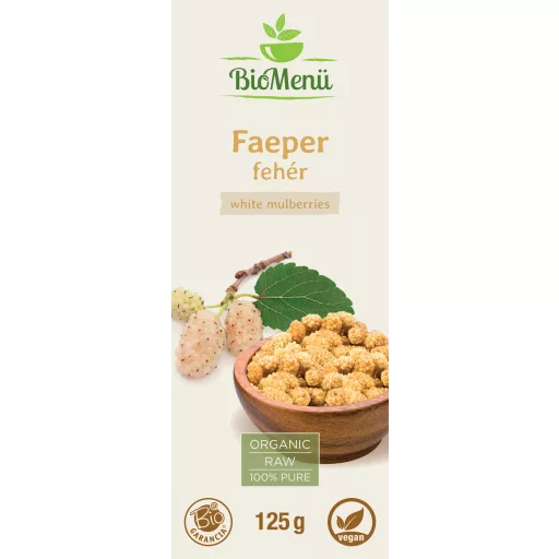 BioMenü bio Moruše Bílá 125 g označení