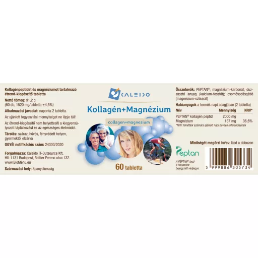 Caleido Kolagen + Hořčík tablety 60 ks označení