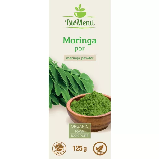 BioMenü bio Moringa prášek 125 g označení