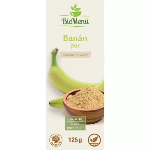 BioMenü bio Banánový prášek 125 g označení