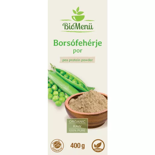 BioMenü bio Hrachový Proteinový prášek 400 g označení