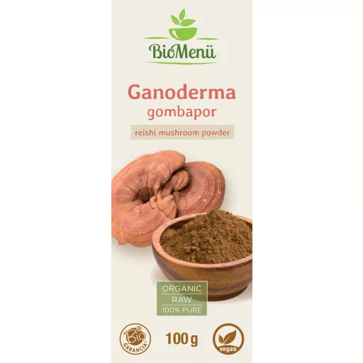 BioMenü bio Ganoderma Houbový prášek 100 g označení