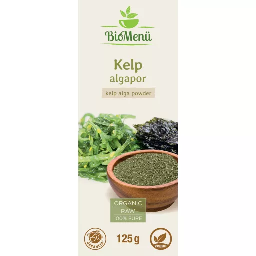 BioMenü bio Kelp Mořské Řasy prášek 125 g označení