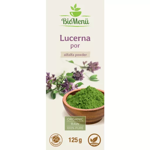 BioMenü bio Vojtěška prášek 125 g označení