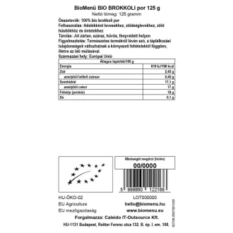 BioMenü bio Brokolicový prášek 125 g obrázek produktu