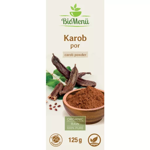 BioMenü bio Karob prášek 125 g označení
