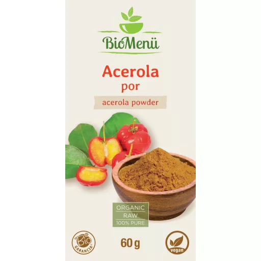 BioMenü bio Acerola Bobule prášek 60 g označení