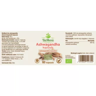 BioMenü bio Ashwagandha kapsle 60 ks obrázek produktu