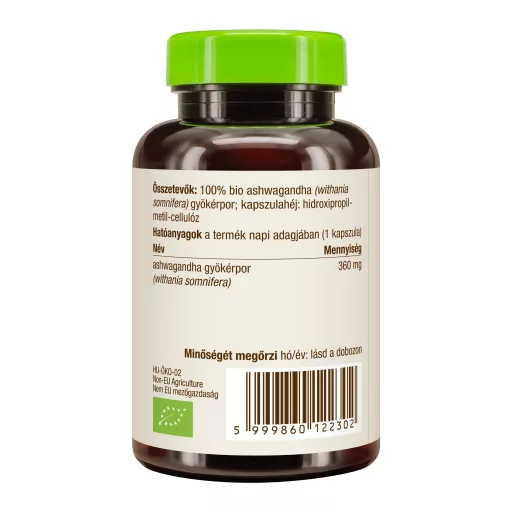 BioMenü bio Ashwagandha kapsle 60 ks obrázek produktu vpravo