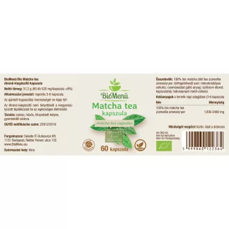 BioMenü bio Matcha Čaj kapsle 60 ks obrázek produktu