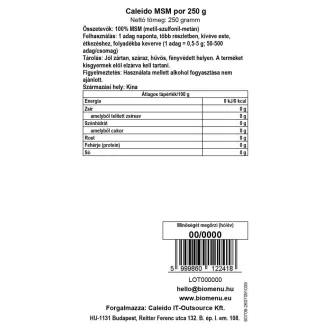 Caleido MSM prášek 250 g obrázek produktu