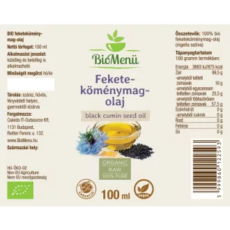 BioMenü bio Semena Černého Kmínu olej 100 ml obrázek produktu
