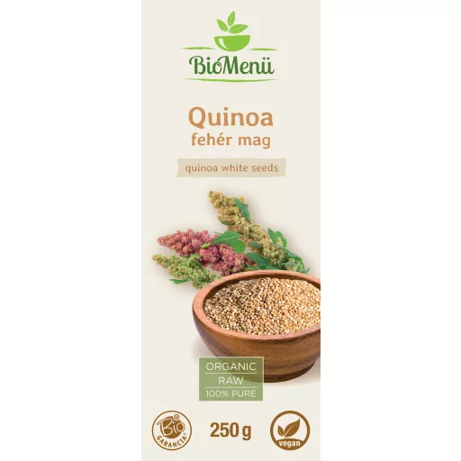 BioMenü Bio QUINOA bílá semena 250 g označení