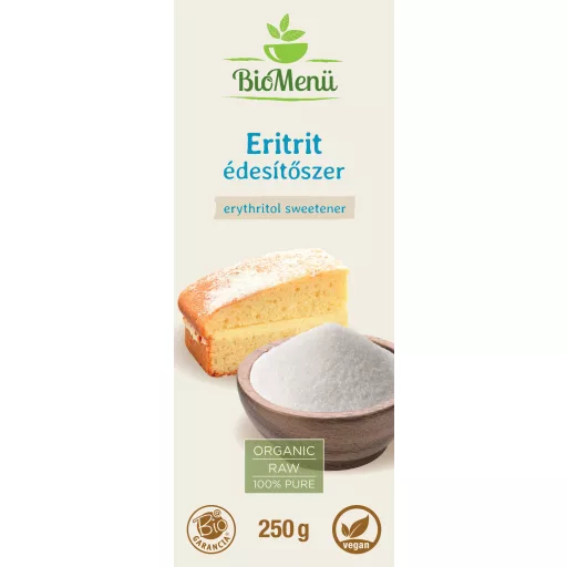 BioMenü bio Erythritol Sladidlo 250 g označení