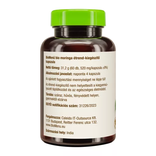 BioMenü bio Moringa kapsle 60 ks