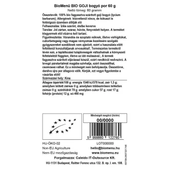 BioMenü bio Goji Bobule prášek 60 g obrázek produktu