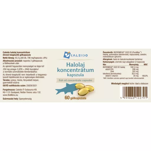 Caleido Rybí Olej Koncentrát kapsle 60 ks označení