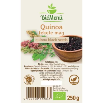   BioMenü Bio QUINOA černá semena 250 g BLÍZKO DATA EXPIRACE