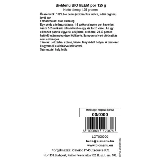 BioMenü bio Neem prášek 125 g obrázek produktu