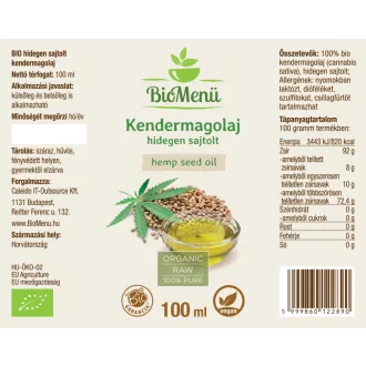 BioMenü bio Konopný olej 100 ml obrázek produktu