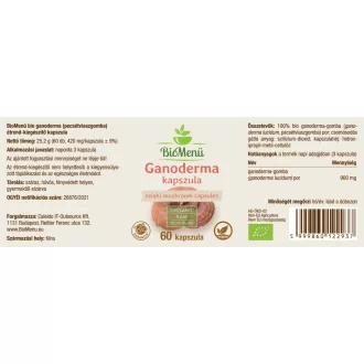 BioMenü bio Ganoderma houba kapsule 60 ks obrázek produktu