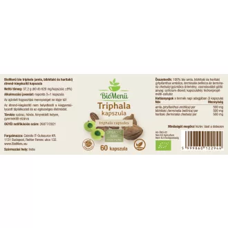BioMenü bio Triphala kapsle 60 ks obrázek produktu