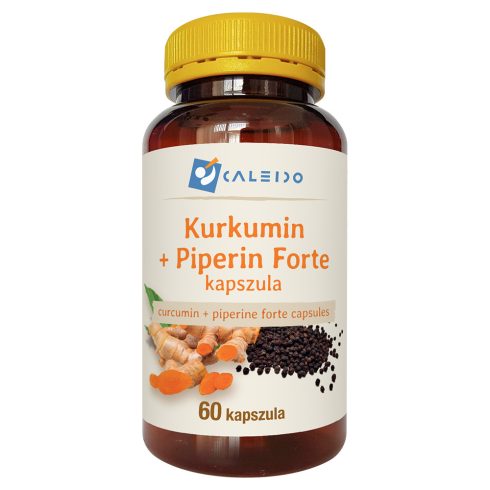 Caleido Kurkumin + Piperine Forte kapsle 60 ks