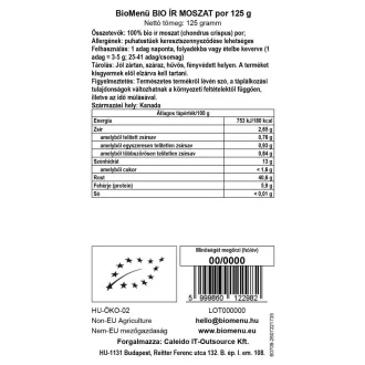 BioMenü bio Irská Mořská Řasa prášek 125 g obrázek produktu