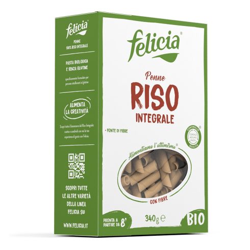 Felicia bio Hnědá Rýžová Penne bezlepkové těstoviny 250 g