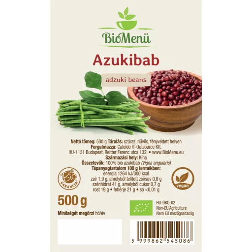 BioMenü Bio Fazole Adzuki 500 g označení