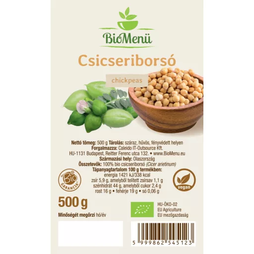 BioMenü Bio Cizrna 500 g označení