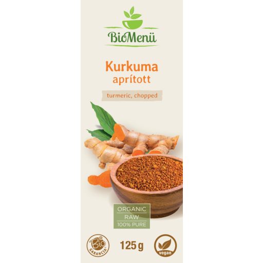 BioMenü BIO KURKUMA aprított 125 g KÖZEL A LEJÁRAT DÁTUMÁHOZ