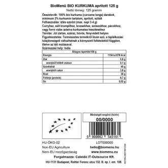 BioMenü Bio Kurkuma nakrájená 125 g obrázek produktu