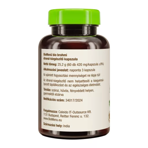 BioMenü bio Brahmi kapsle 60 ks