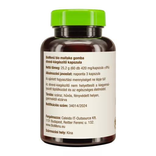 BioMenü Bio Maitake Houbový kapsle 60 ks