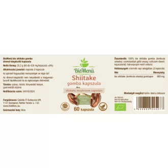 BioMenü Bio Shiitake Houbový kapsle 60 ks obrázek produktu