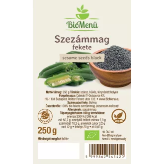 BioMenü Bio SEZAMOVÁ SEMENA černá 250 g obrázek produktu