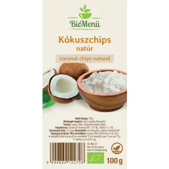 BioMenü Bio Kokos Chips přírodní 100 g obrázek produktu
